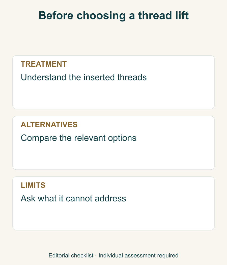 Nonclinical decision questions; no anatomical placement or technique instructions.