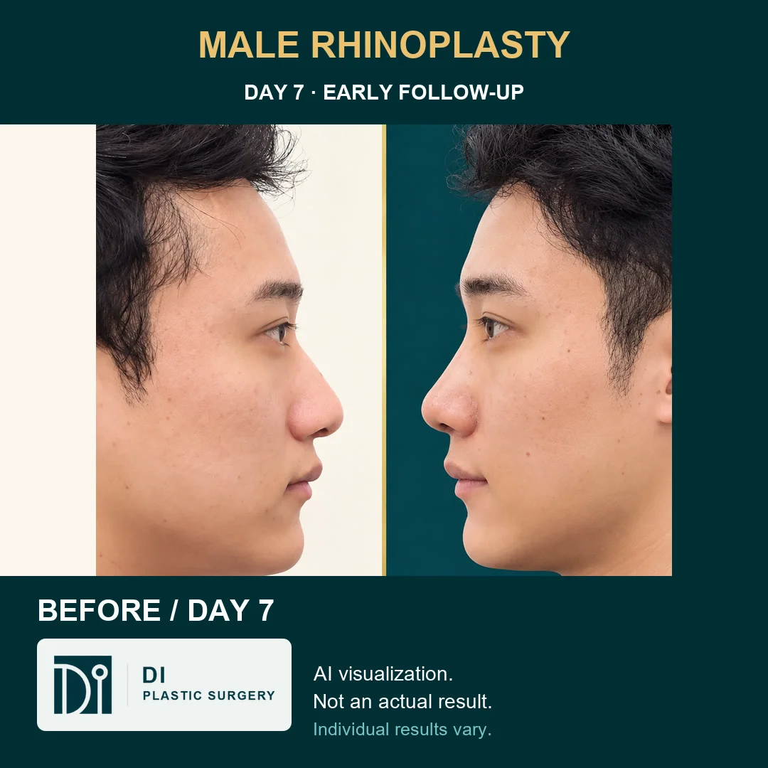 Male Rhinoplasty: A Day-Seven Follow-Up in English