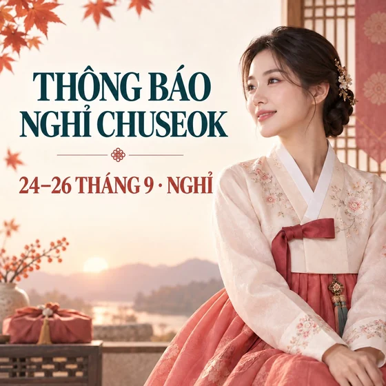 Thông báo nghỉ lễ Chuseok